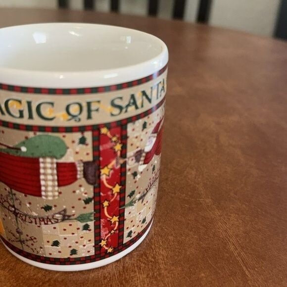 Set Of 3 Magic Of Santa Ceramic Mugs By Sakura Debbie Mumm 1997 - Picture 3 of 12